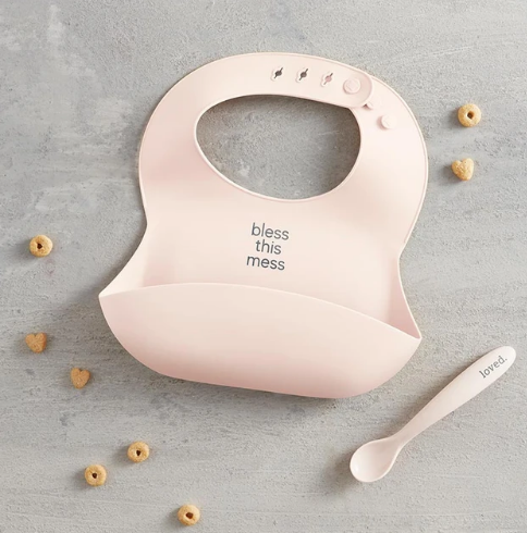 Silicone Baby Bib - Bless this mess