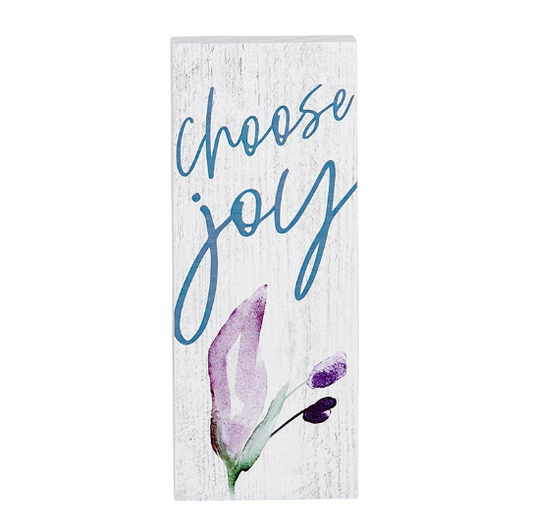 Choose Joy - Vertical Block