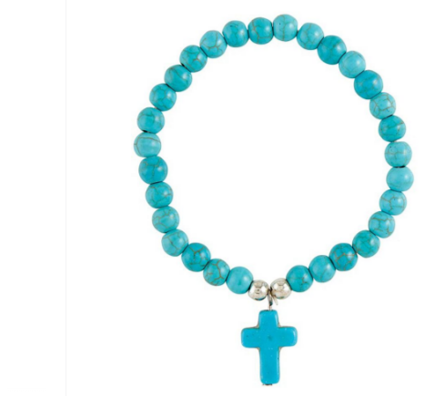 Cross Bracelet - Blue