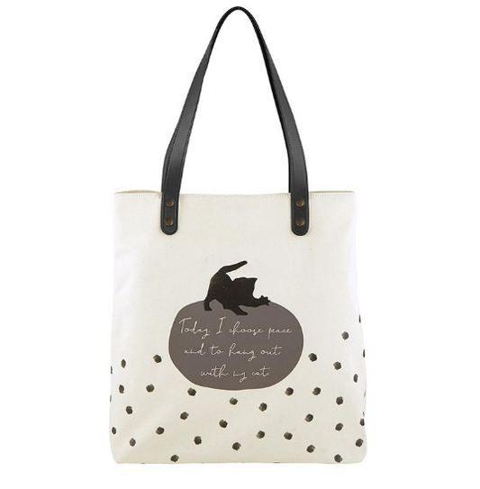 Peace And My Cat Tote