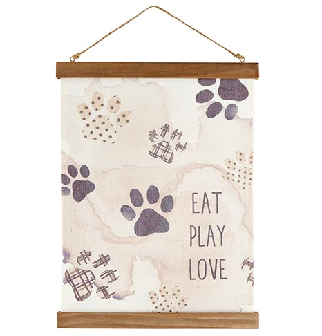 Framed Banner - Eat, Play, Love