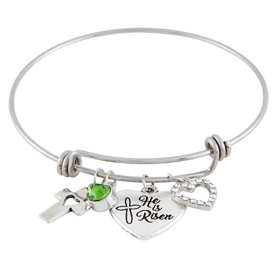 He is Risen Bracelet - Green