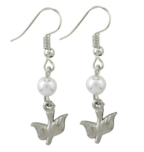 Holy Spirit and Pearl Earrings