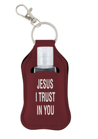 Jesus, I Trust in You Hand Sanitizer Key Chain