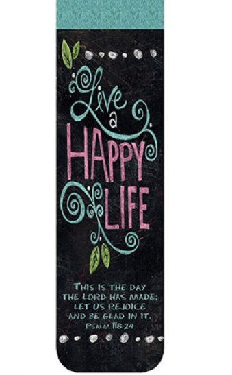 Magnetic Bookmark - Live a Happy Life