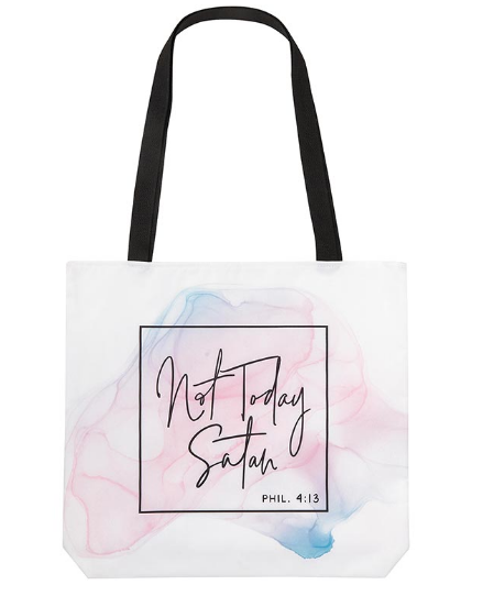 Not Today Satan Tote Bag