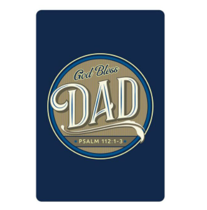 God Bless Dad Multi-Tool Pocket Knife with Card Keychain