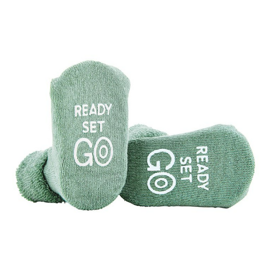 Socks - Green - Ready Set Go, 3-12 months