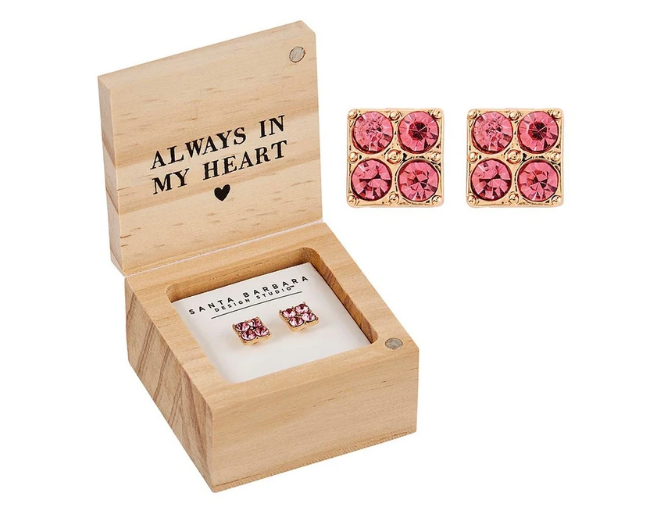 Small Treasure Box + Earrings - Love