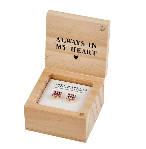 Small Treasure Box + Earrings - Love