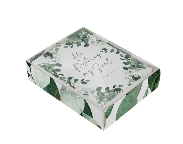 Boxed Card Set - He Restores My Soul