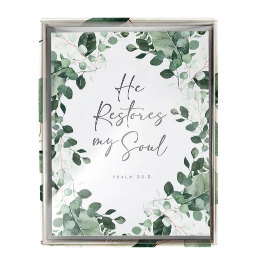 Boxed Card Set - He Restores My Soul