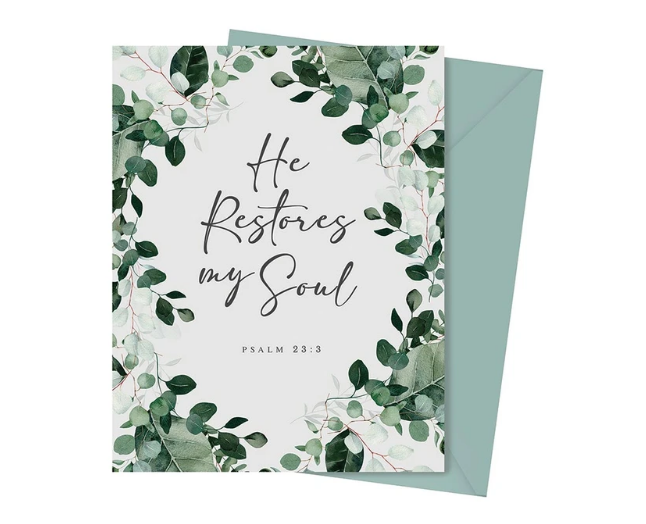 Boxed Card Set - He Restores My Soul
