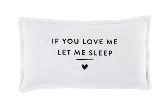 Lumbar Pillowcase - Let Me Sleep