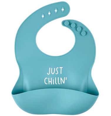 Silicone Baby Bib - Just Chillin'