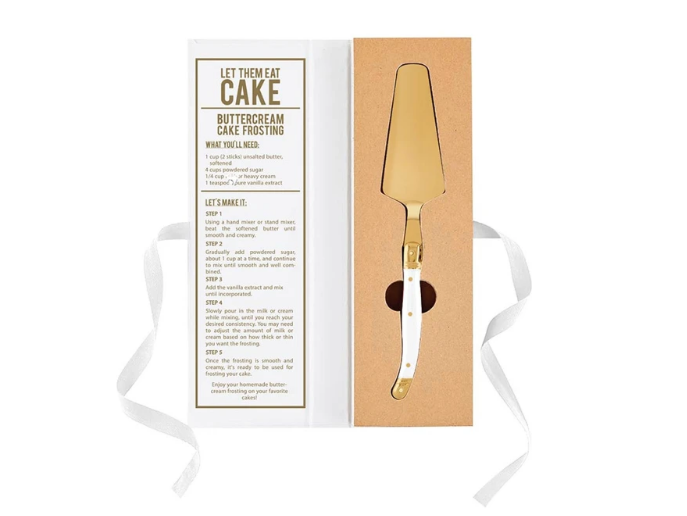 Book Box - Gold Cake Server