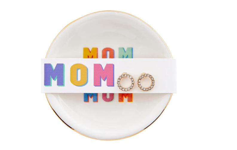 2 piece Trinket Tray & Earring Set - MOM