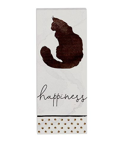 Vertical Block-Happiness Cat